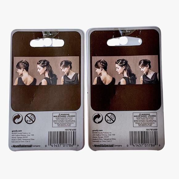 Goody Luxe Lot 9 Pc Smoky Rhinestone Snowflake Starburst Silver Combs and Clips - Picture 5 of 6